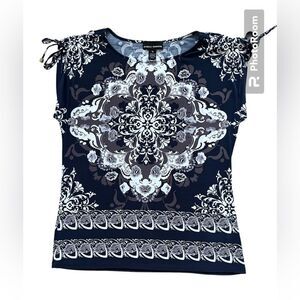 Isabella Rodriguez top in navy, xl
